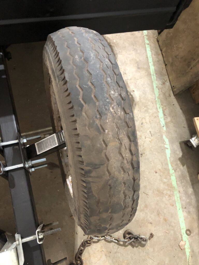 Condition of old tires which were replaced