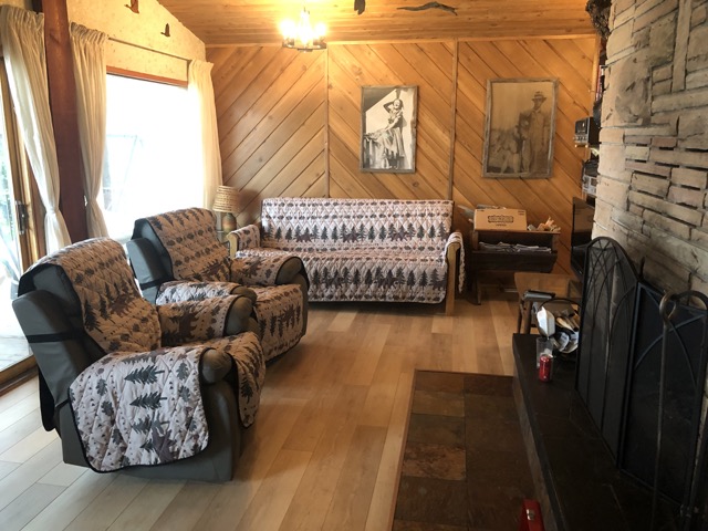 Finished job with new floor and furniture